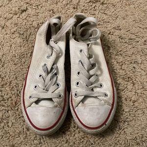 Kids white converse